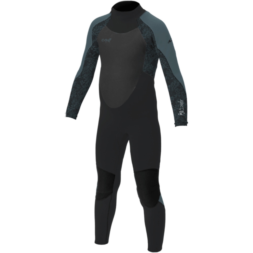2026 O'Neill Enfants Epic 4/3mm Back Zip Combinaison Néoprène 4216BG - Tempered Steel / Shaded Island Sky / Shade